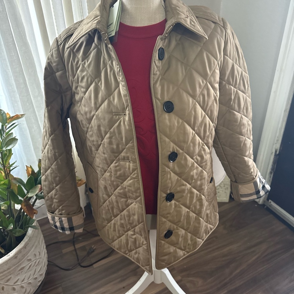 Men's Tan Quilted Jacket